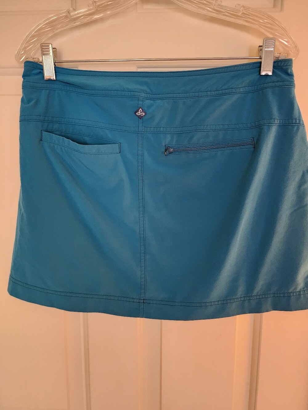 Prana Lena Mini Skort Skirt Size 6 Teal Camping Hiking Outdoors - Picture 5 of 9